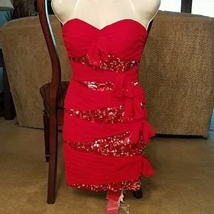 NWT red Mori Lee dress